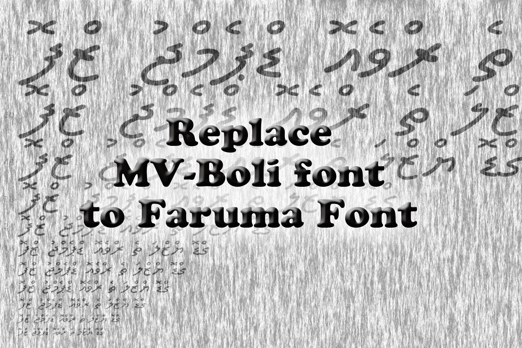 dhivehi fonts for windows 7